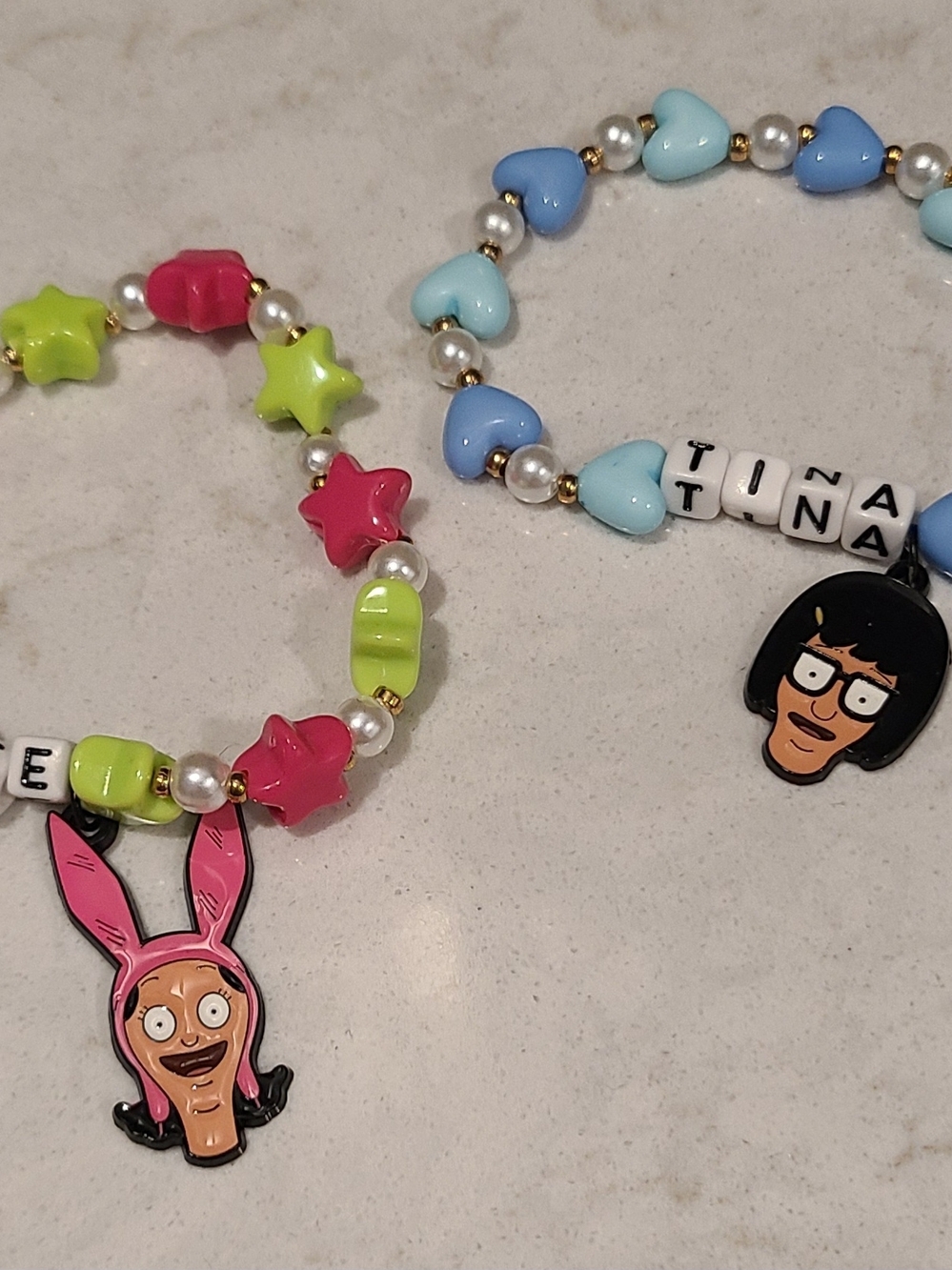 Bob's Burgers Tina And Lousie BFF Beaded Bracelets — Hot Topic